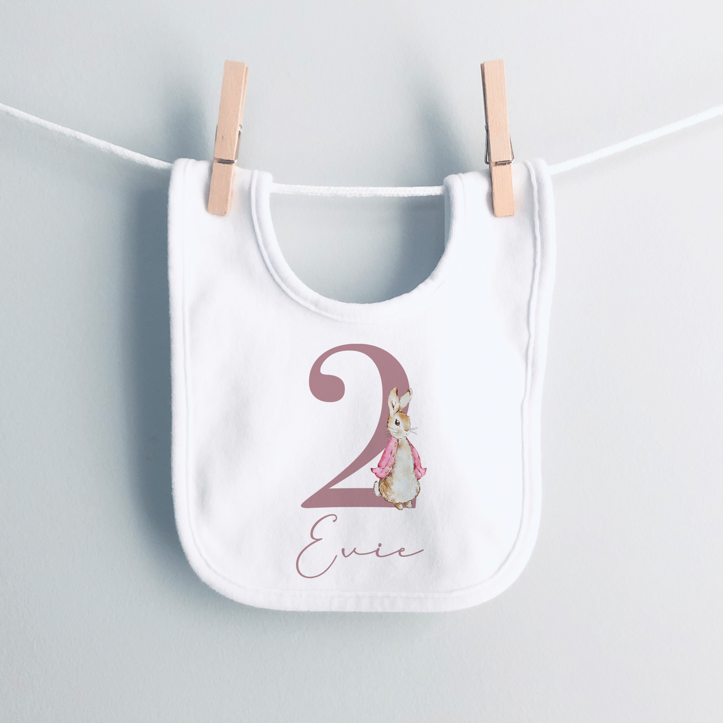 Personalised Bunny Birthday T-Shirt & Sleepsuit