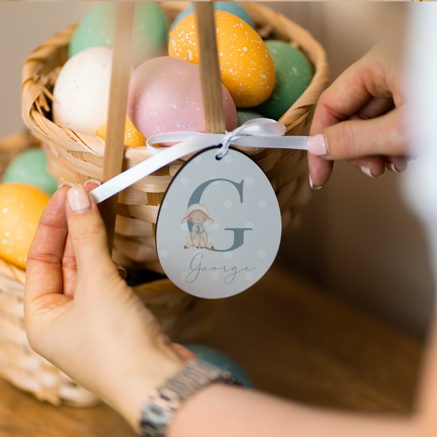 Personalised Easter Basket Tags