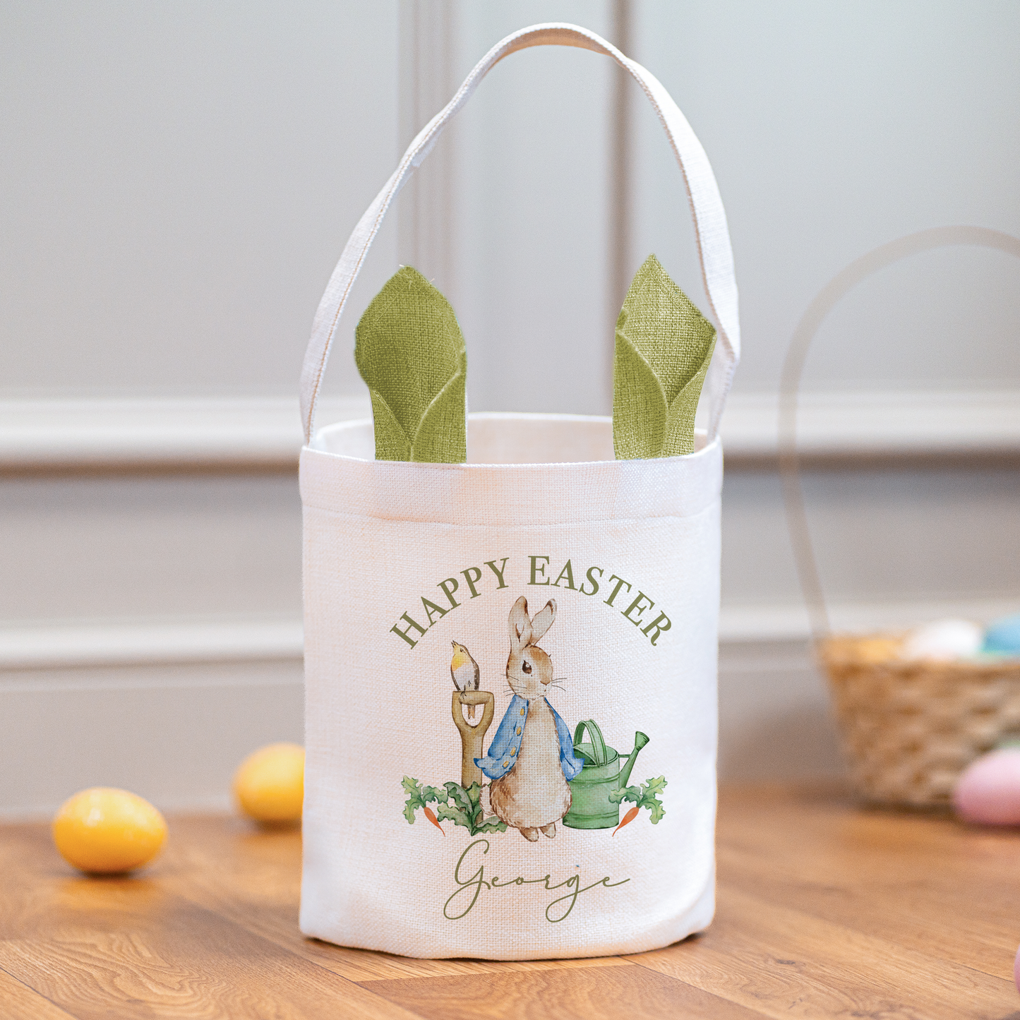 Personalised Easter Bunny Basket