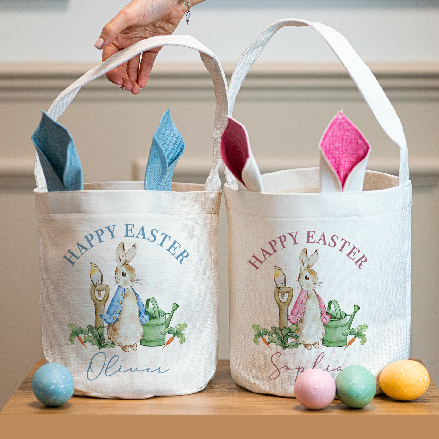 Personalised Easter Bunny Basket