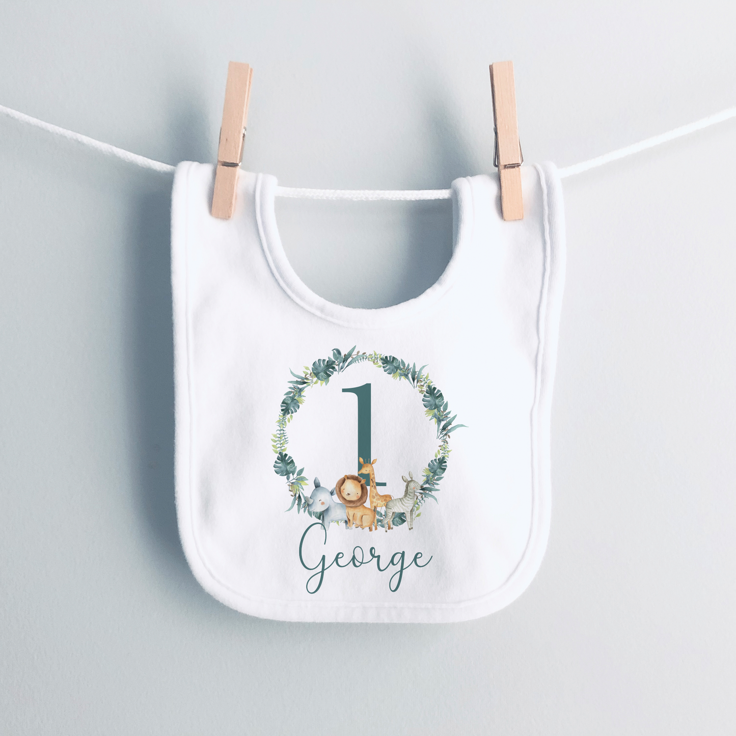 Personalised First Birthday Jungle T-Shirt & Baby Vest