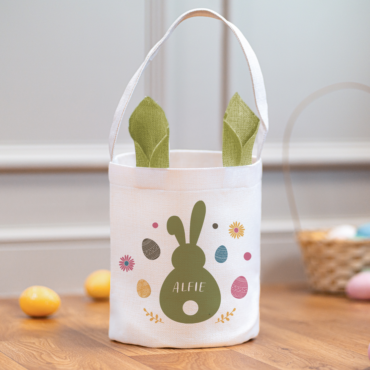 Personalised Easter Bunny Basket