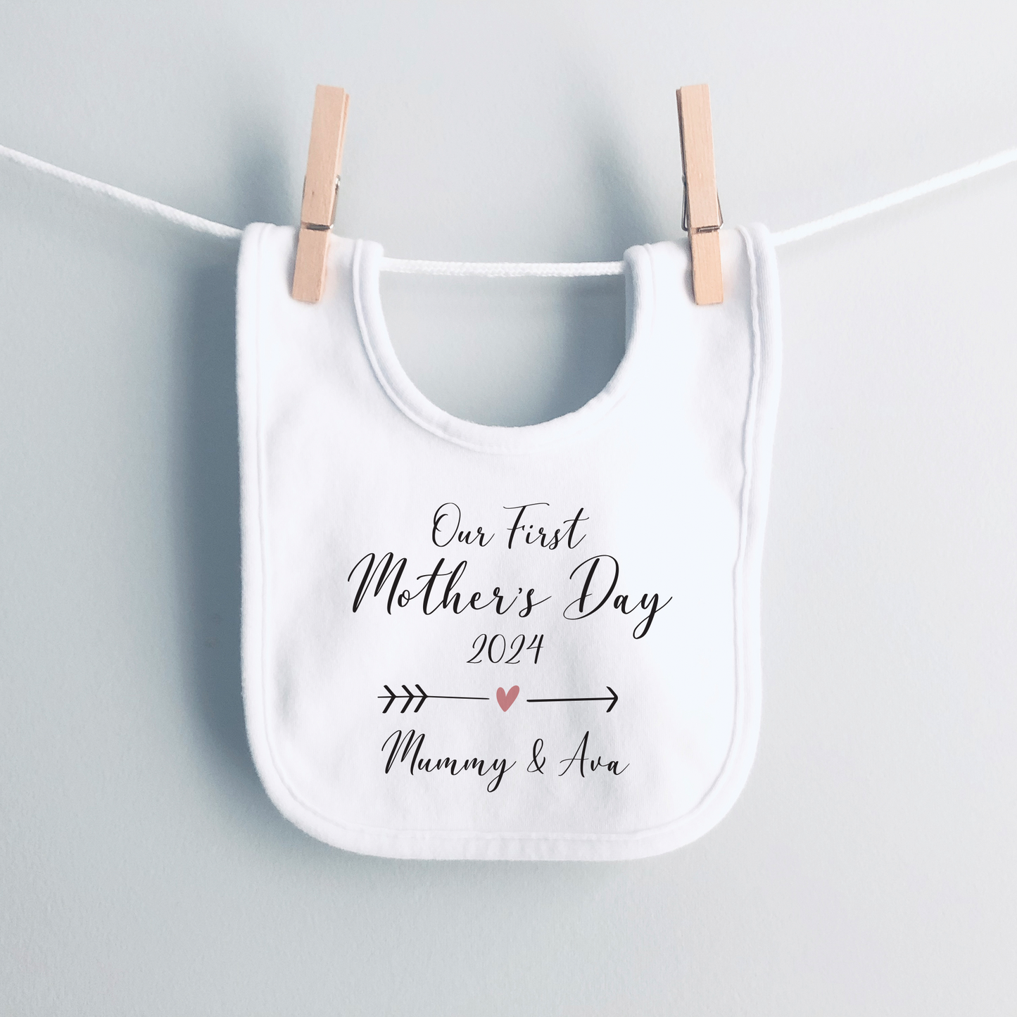 Personalised First Mother's Day Baby Vest and Sleepsuit