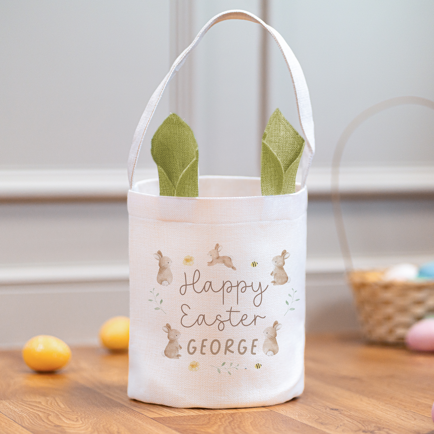 Personalised Bunny Easter Basket