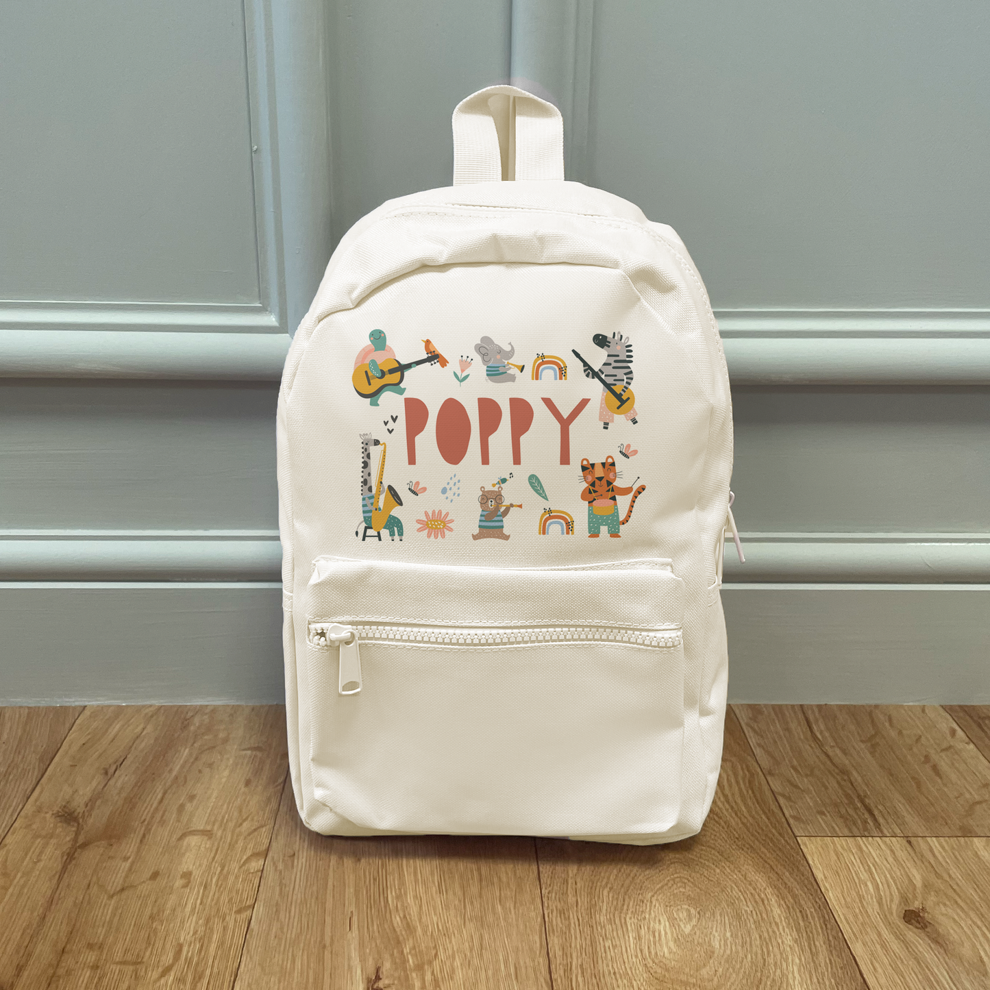 Personalised Jungle Music Backpack