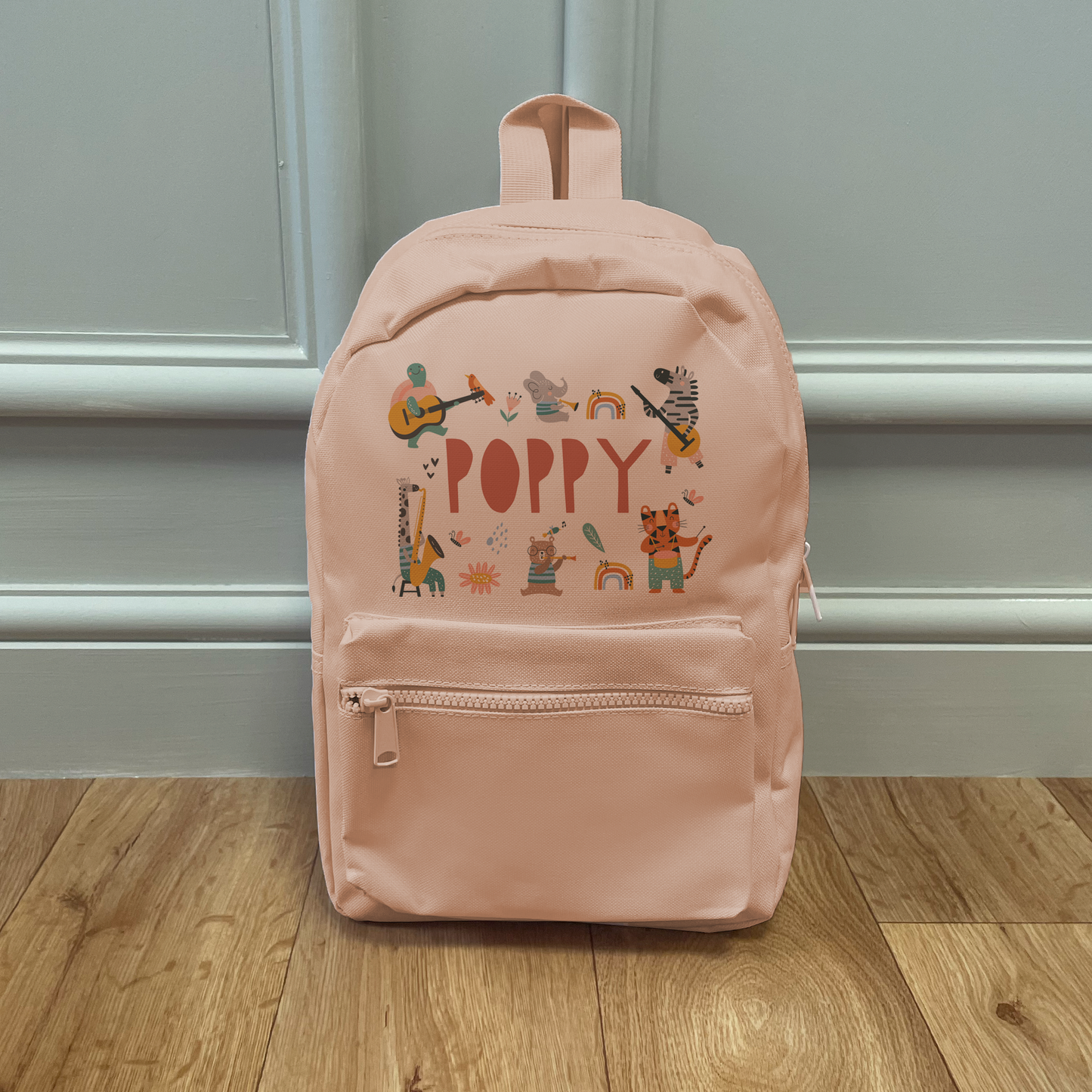 Personalised Jungle Music Backpack