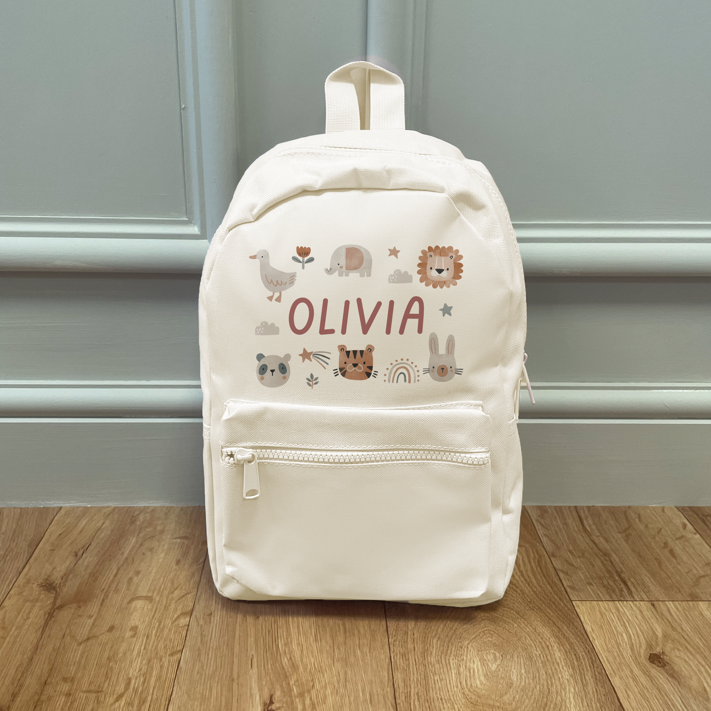 Personalised Boho Animals Backpack