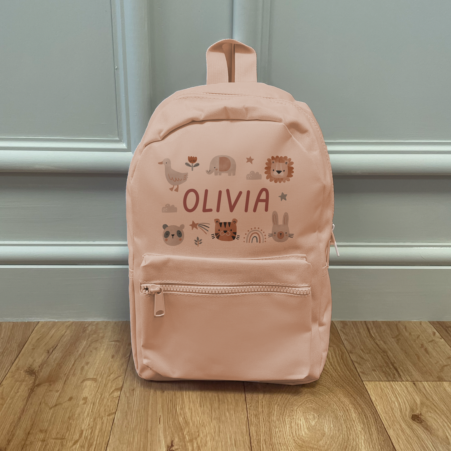 Personalised Boho Animals Backpack