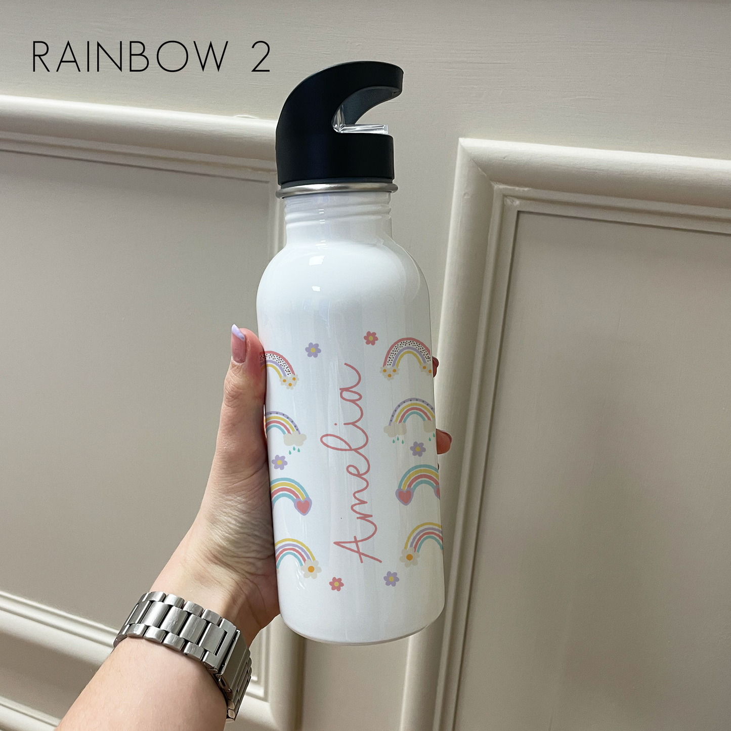 Personalised Girls Water Bottle