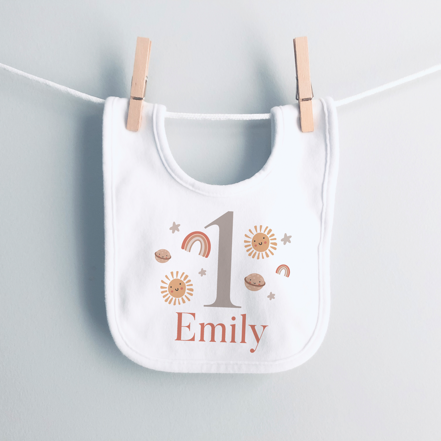Personalised Birthday Sunshine & Rainbows T-Shirt & Baby Vest