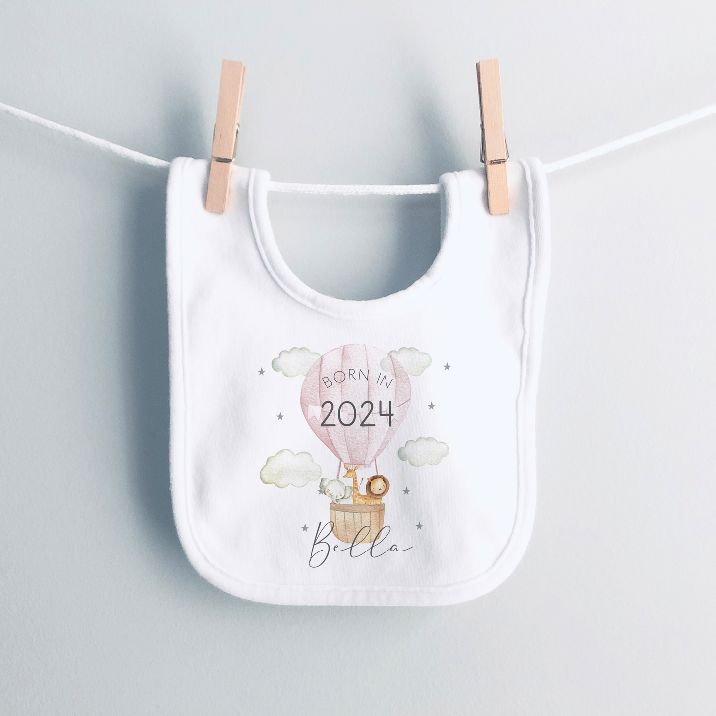 Personalised Born in *Year* Jungle Baby Vest & Sleep Suit