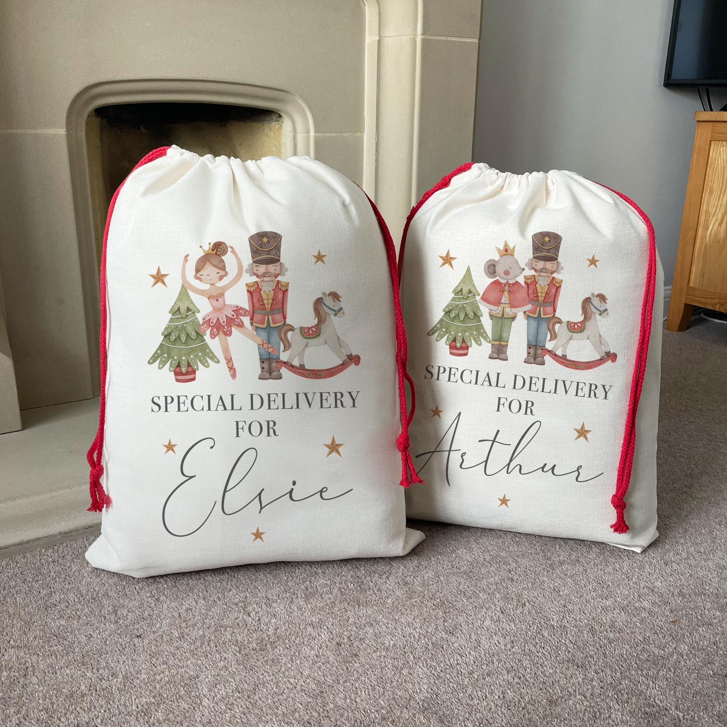Personalised Nutcracker Christmas Sack