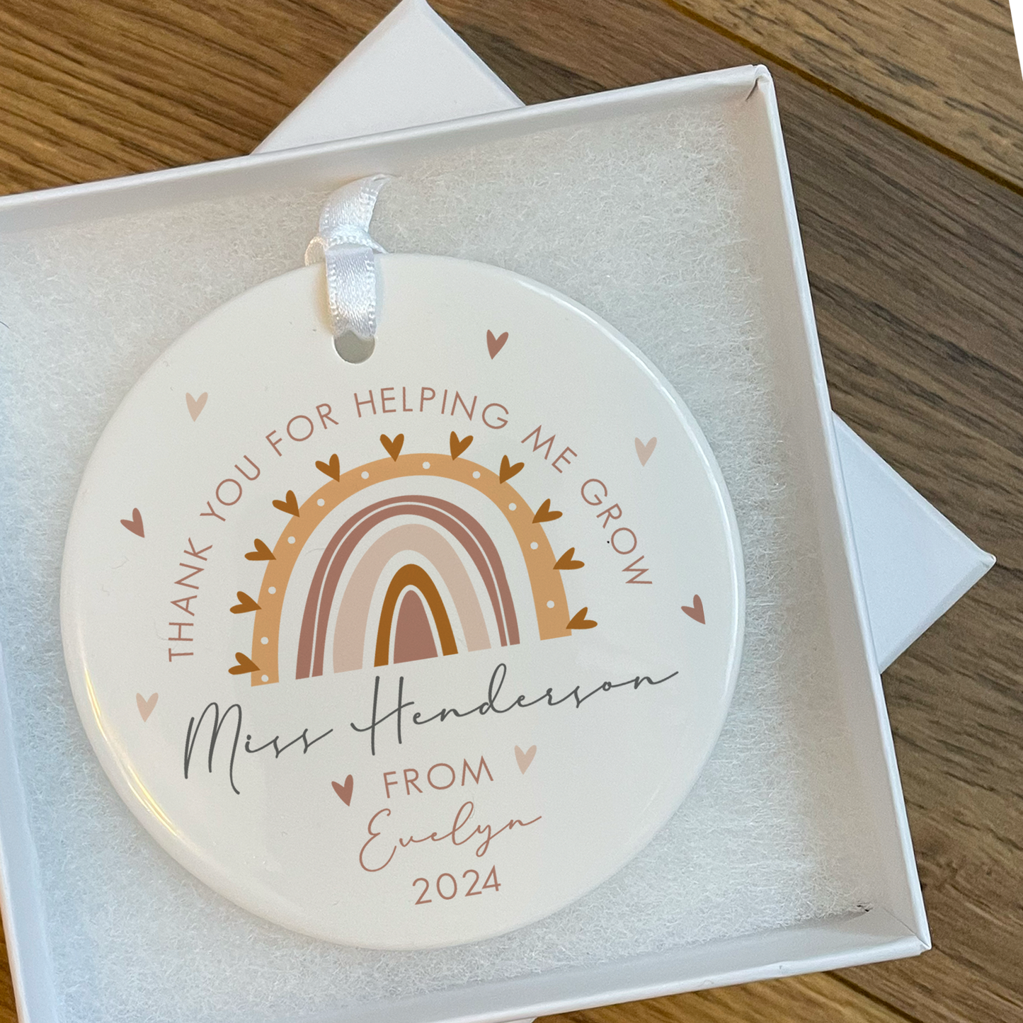 Personalised Teacher Ornament