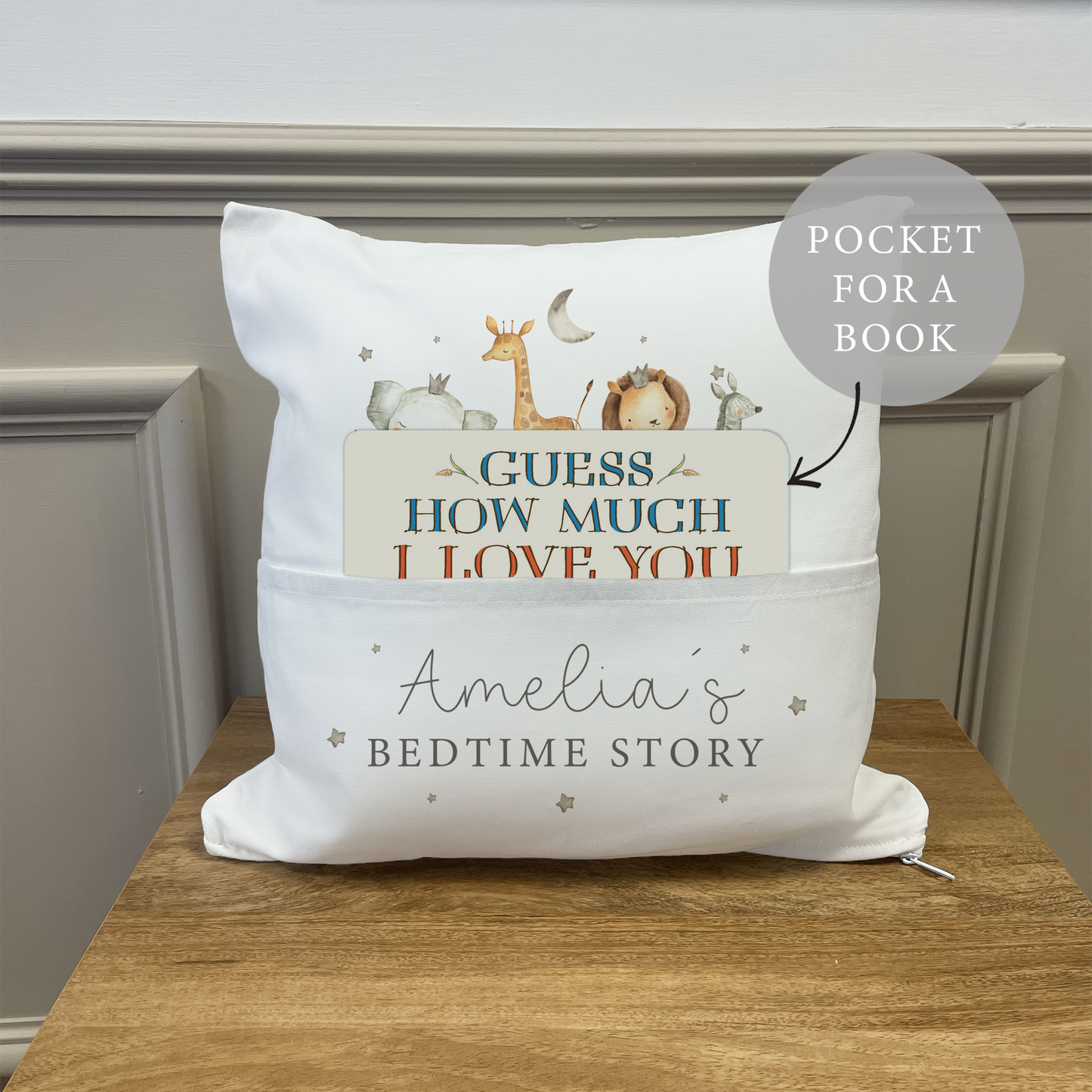 Personalised Bedtime Story Jungle Cushion