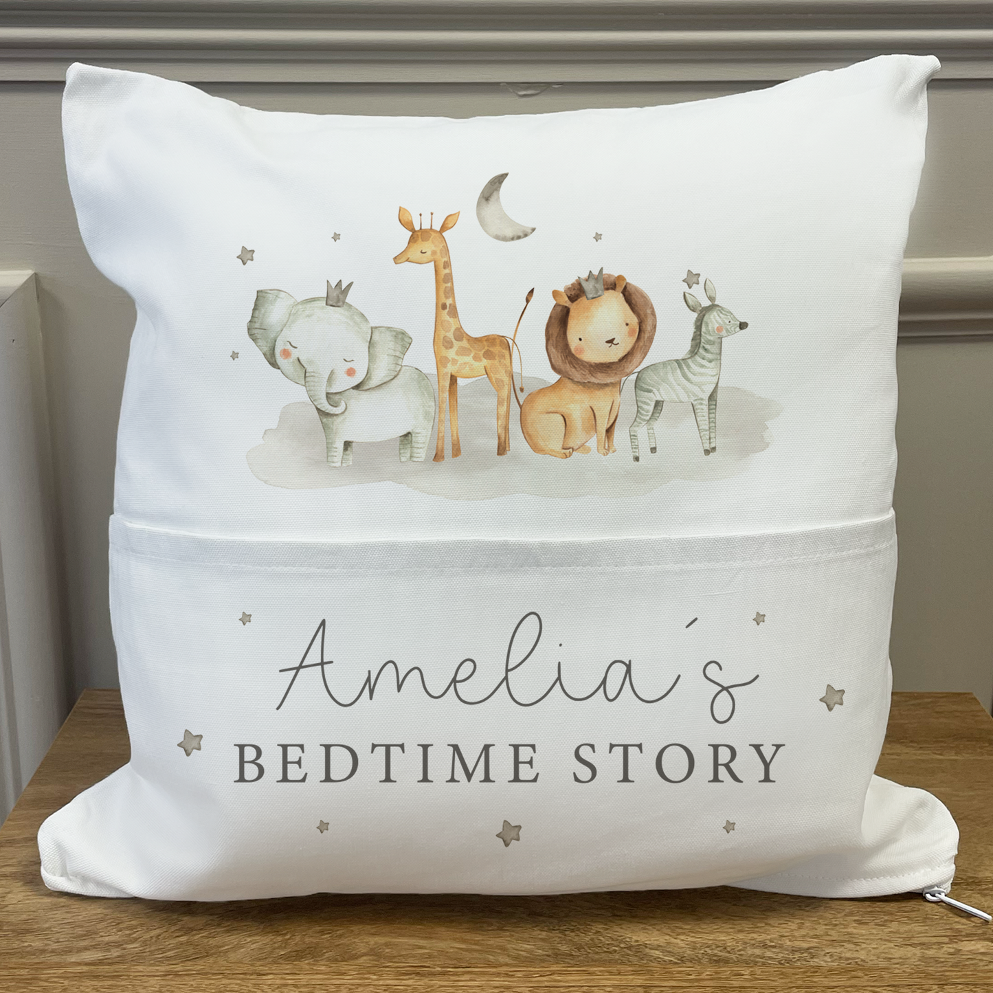 Personalised Bedtime Story Jungle Cushion