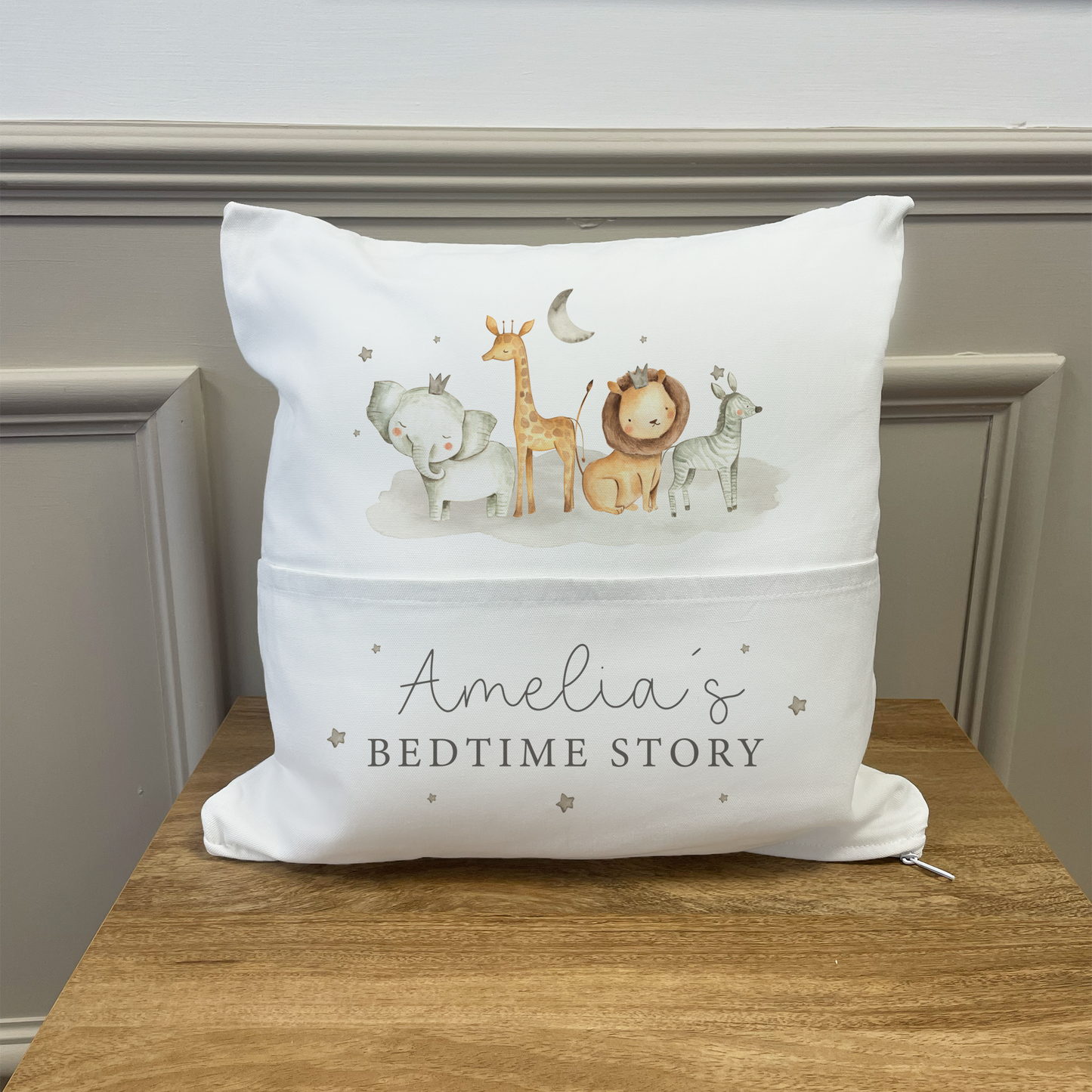Personalised Bedtime Story Jungle Cushion