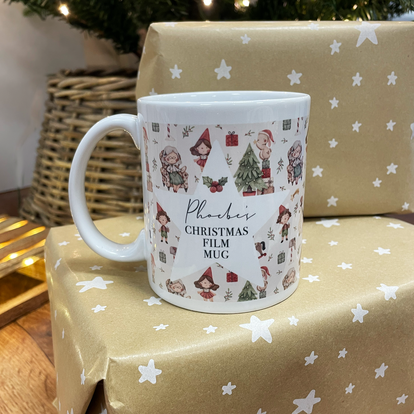 Personalised Christmas Movie  Mug