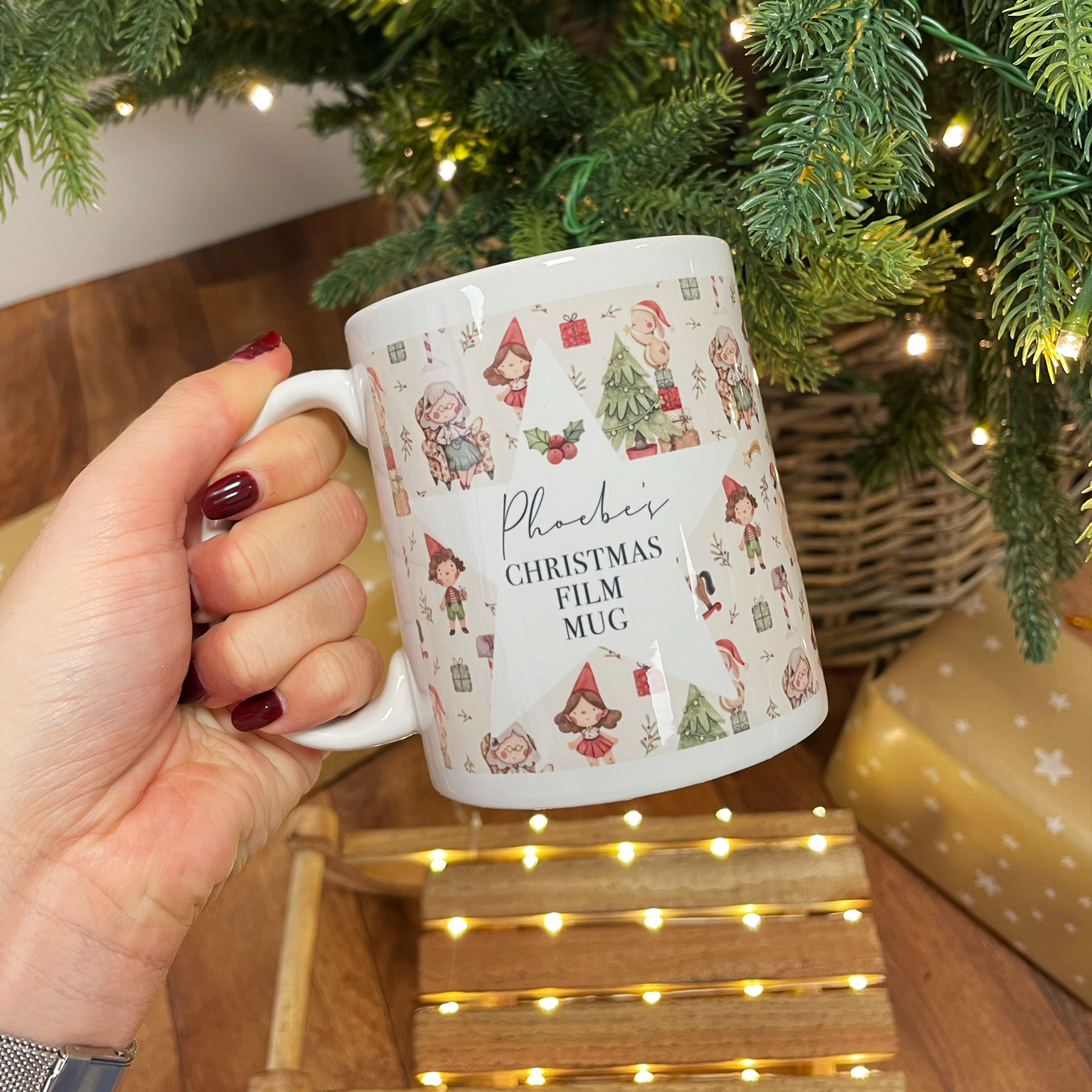 Personalised Christmas Movie  Mug