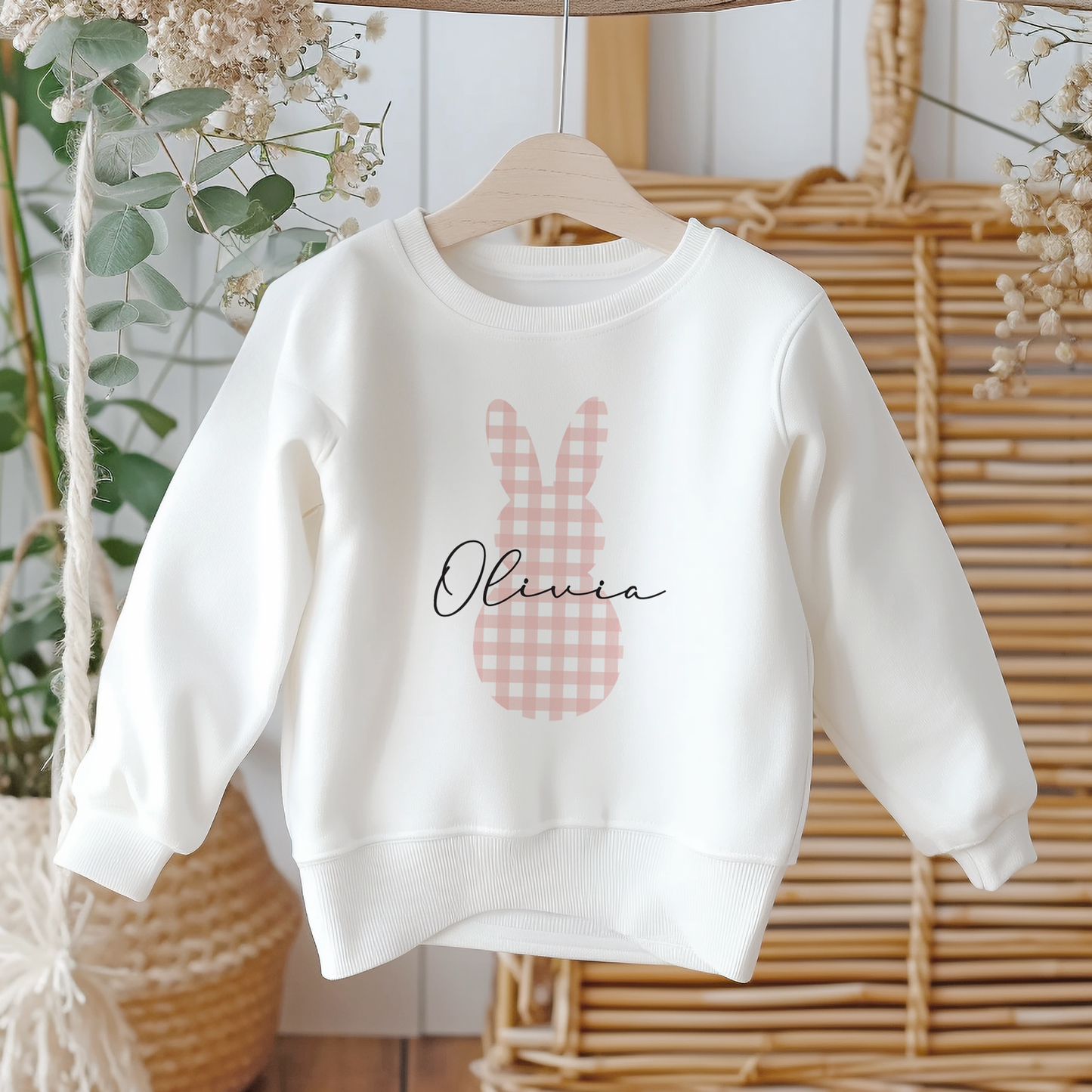 Personalised Kids & Adults Easter Bunny Sweatshirt