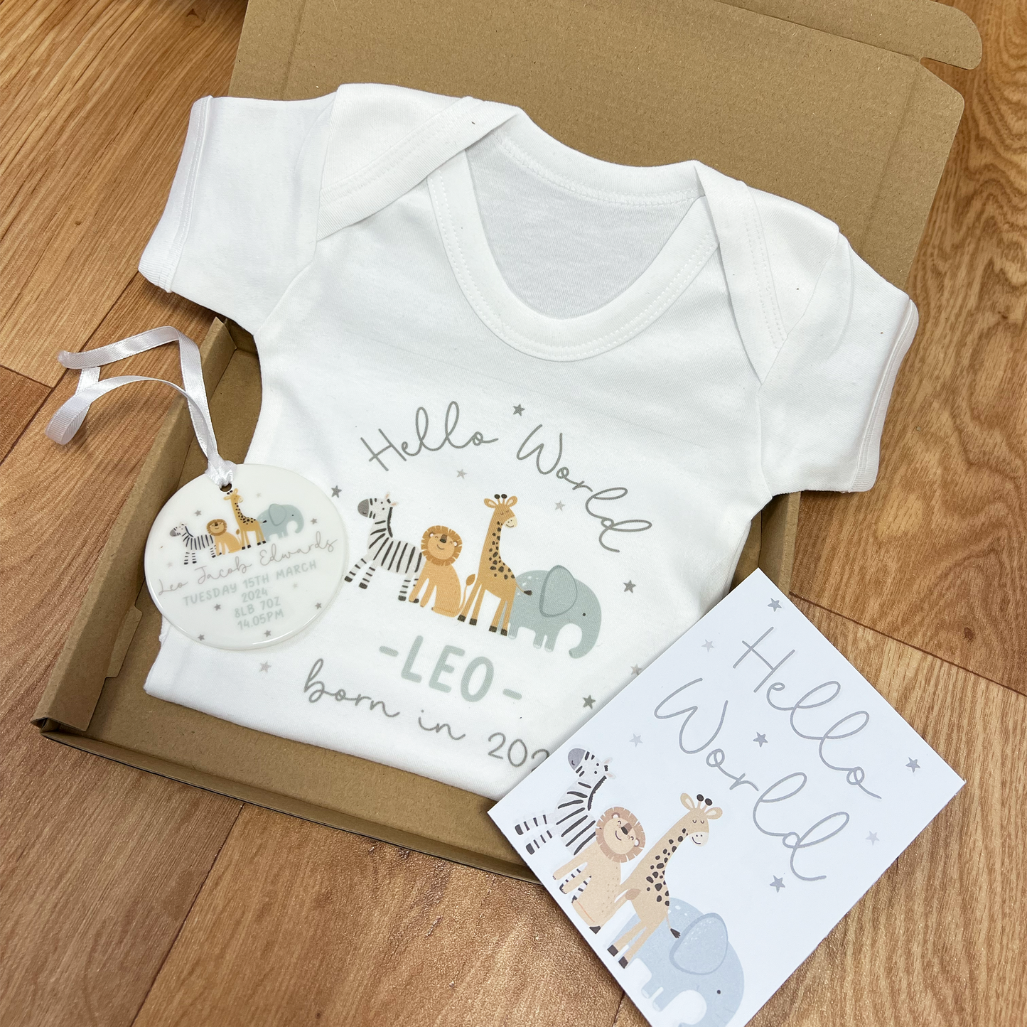Personalised New Baby Letterbox Gift Set
