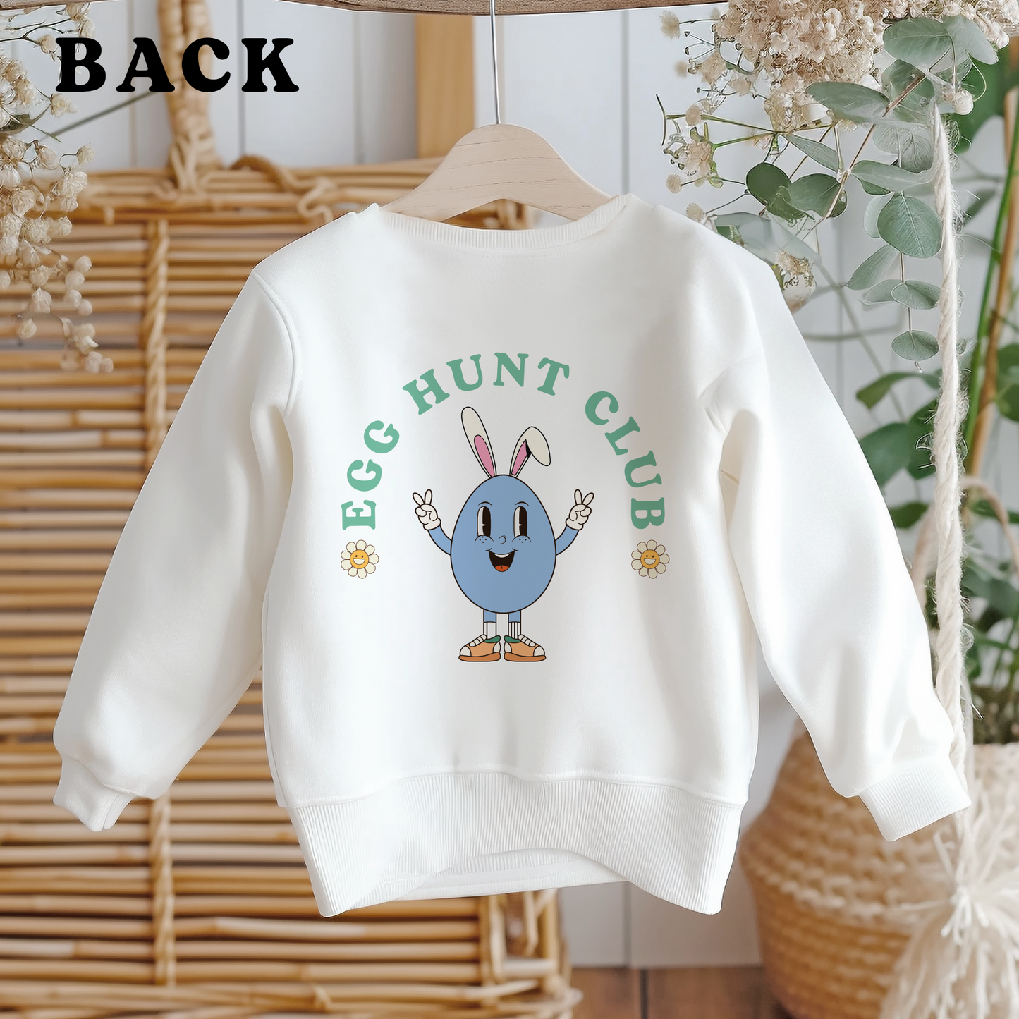 Personalised Kids & Adults Easter Egg Sweatshirt