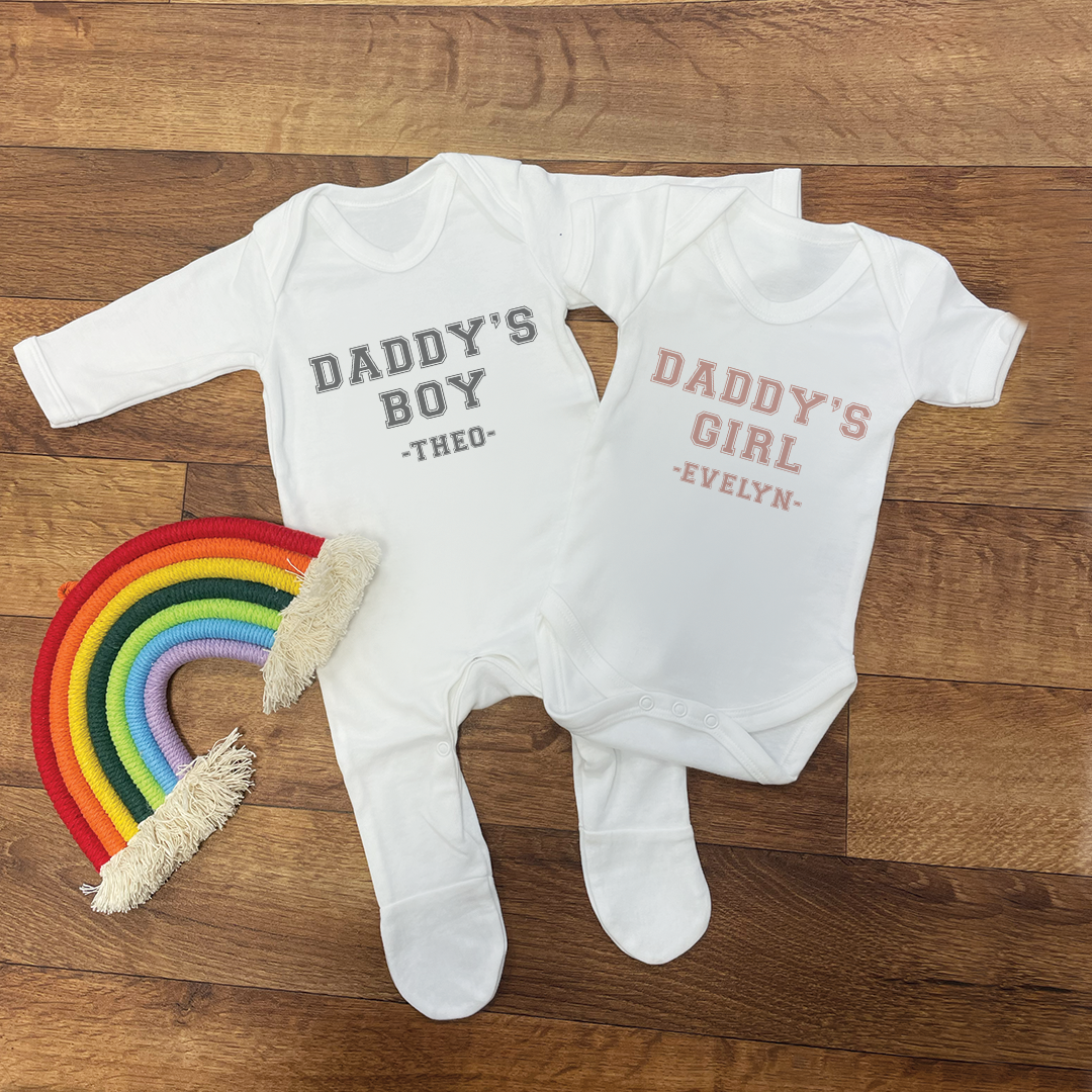 Personalised Father's Day Dad T-Shirt & Baby Vests