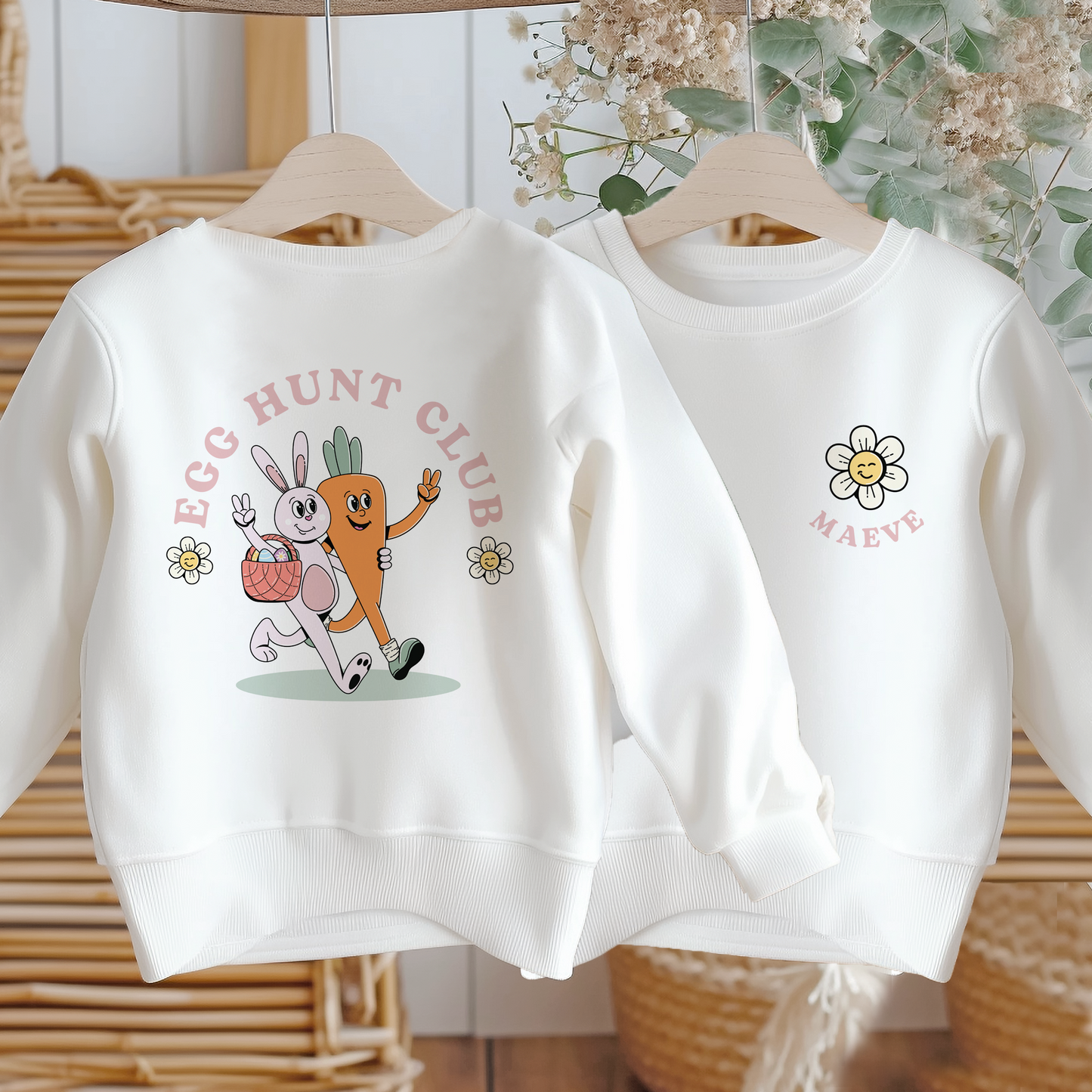 Personalised Kids & Adults Easter Egg Hunt Sweatshirt