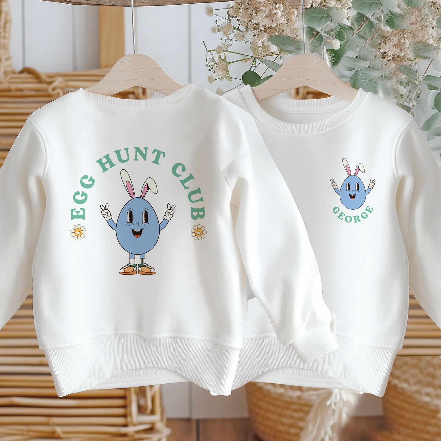 Personalised Kids & Adults Easter Egg Sweatshirt