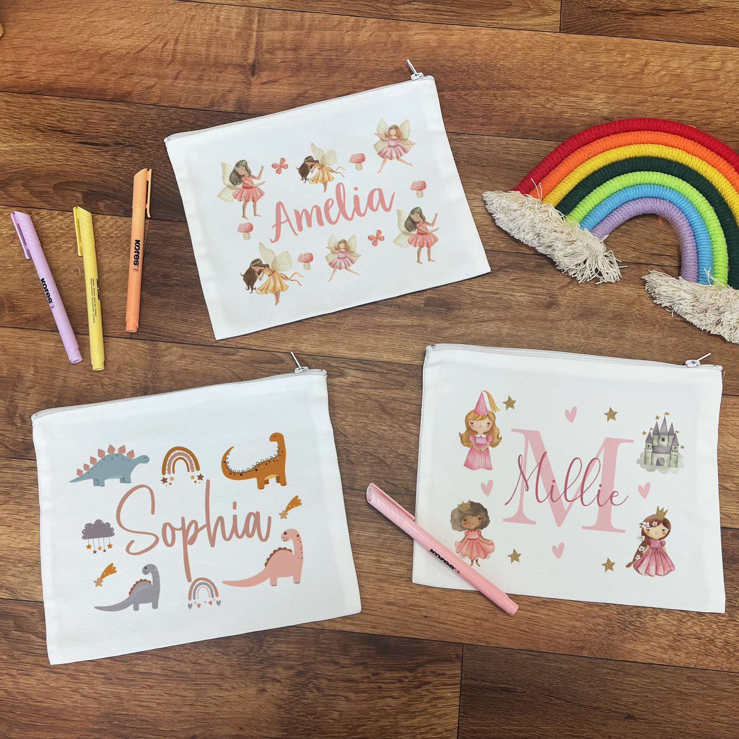 Personalised Girls Pencil Cases