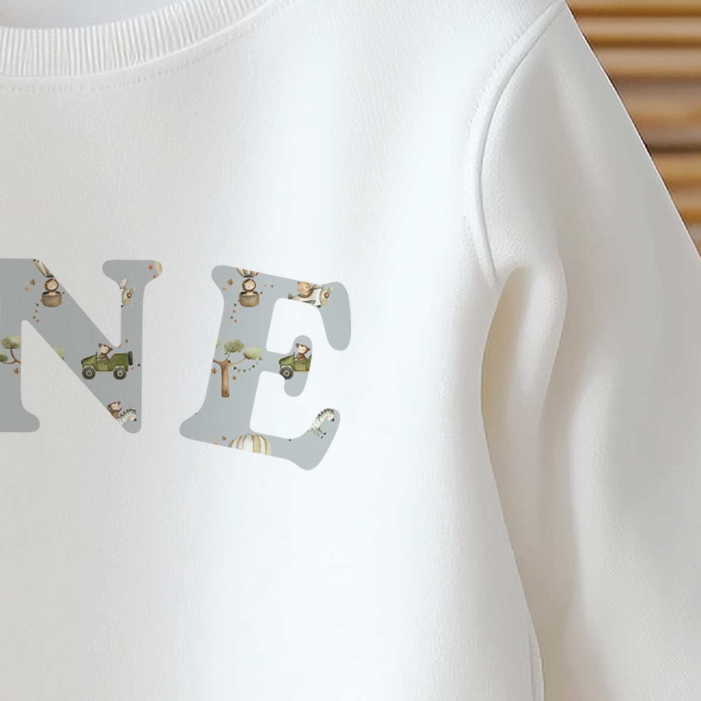 Personalised Jungle Print Name Sweatshirt