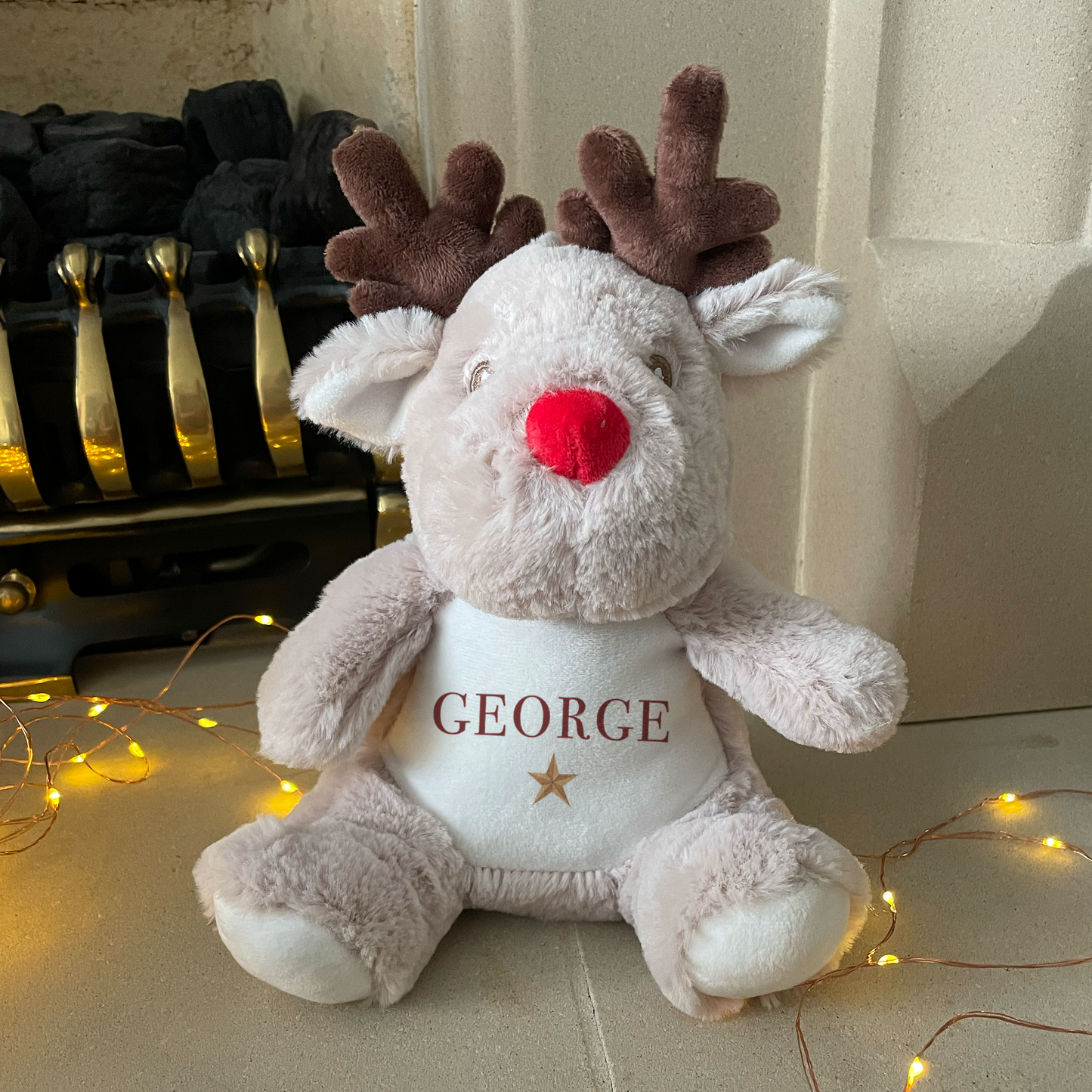 Personalised First Christmas Reindeer Teddy