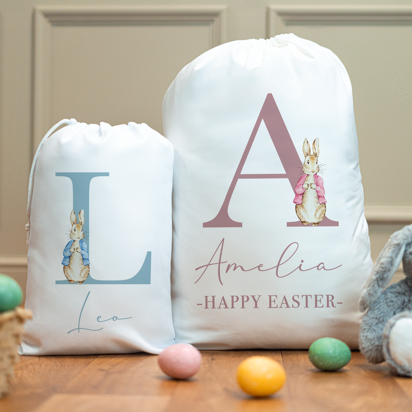 Personalised Easter Rabbit Easter Sacks
