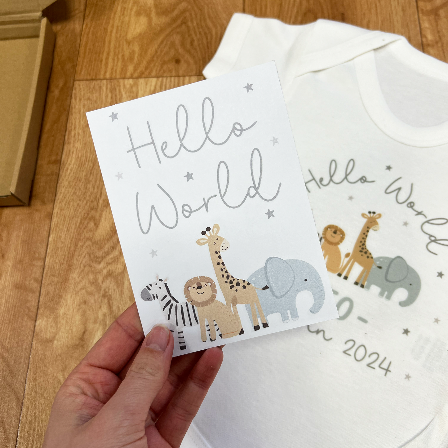 Personalised New Baby Letterbox Gift Set