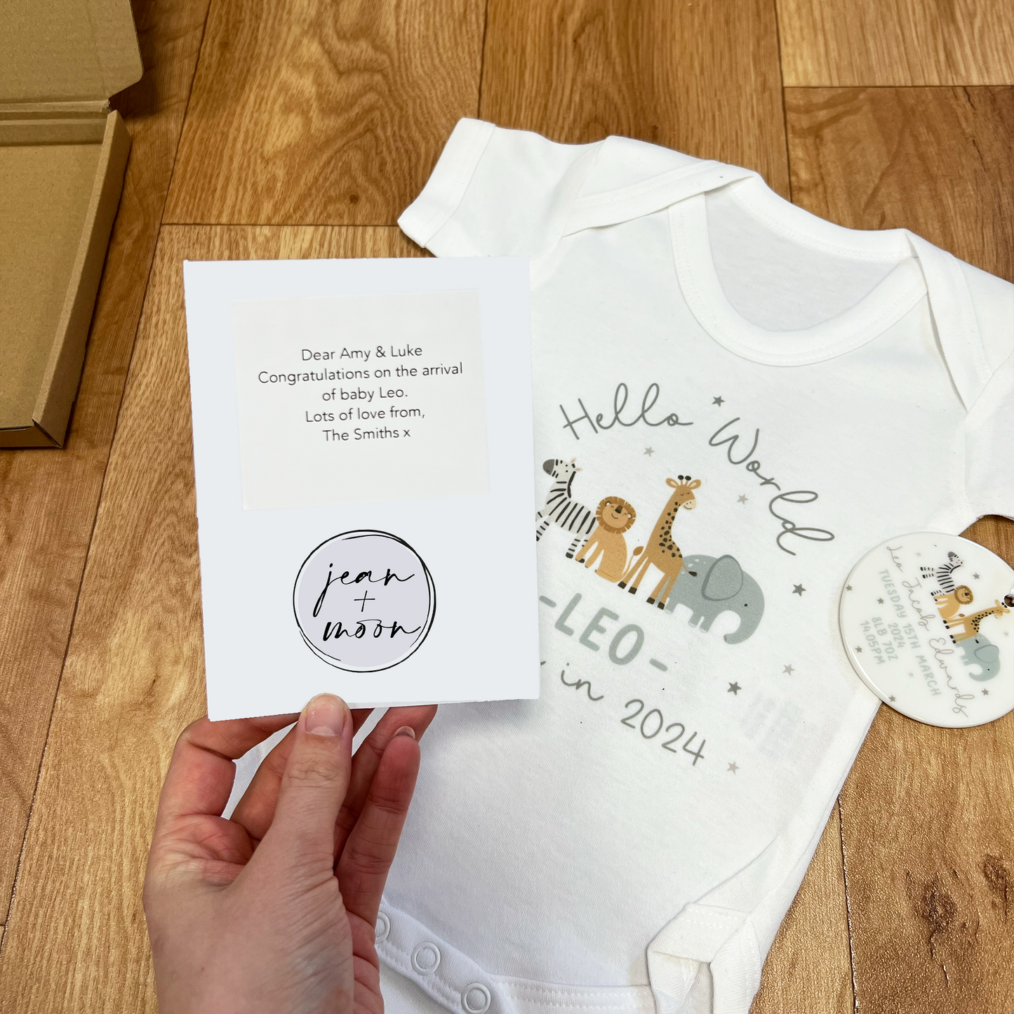 Personalised New Baby Letterbox Gift Set