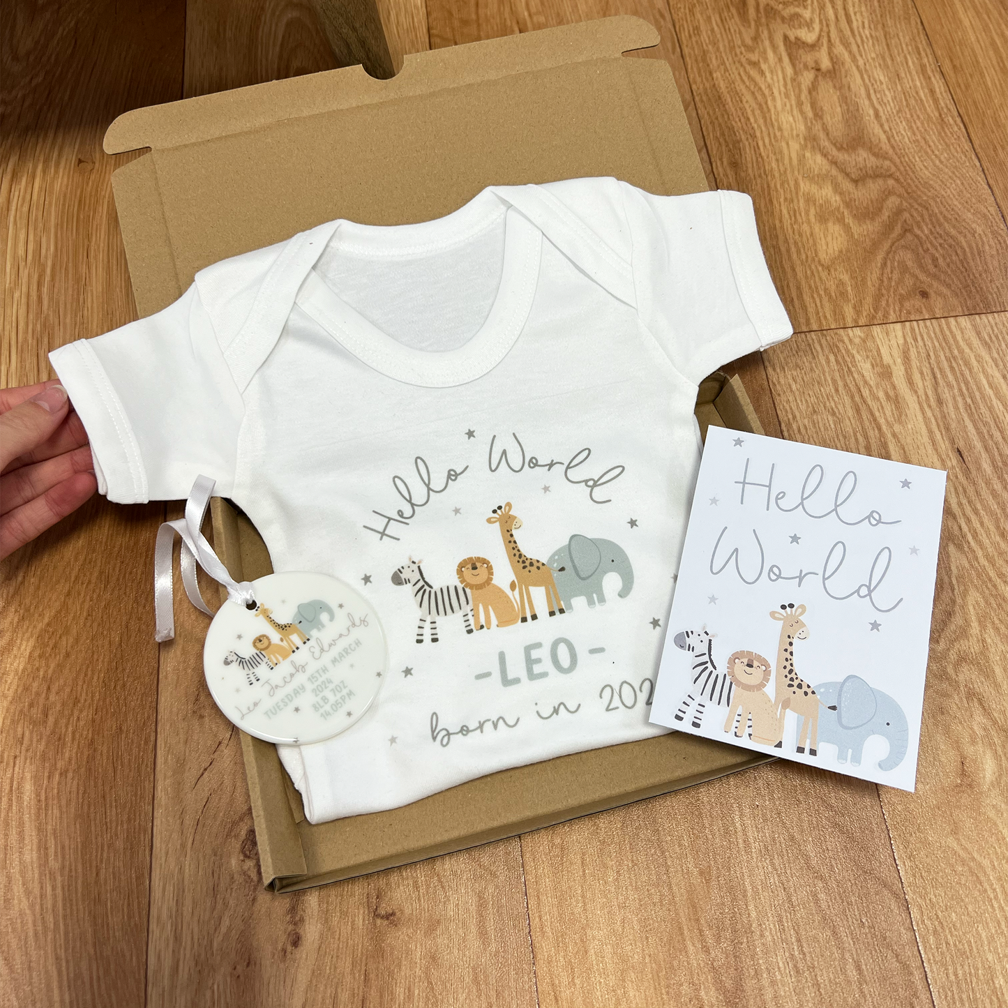 Personalised New Baby Letterbox Gift Set