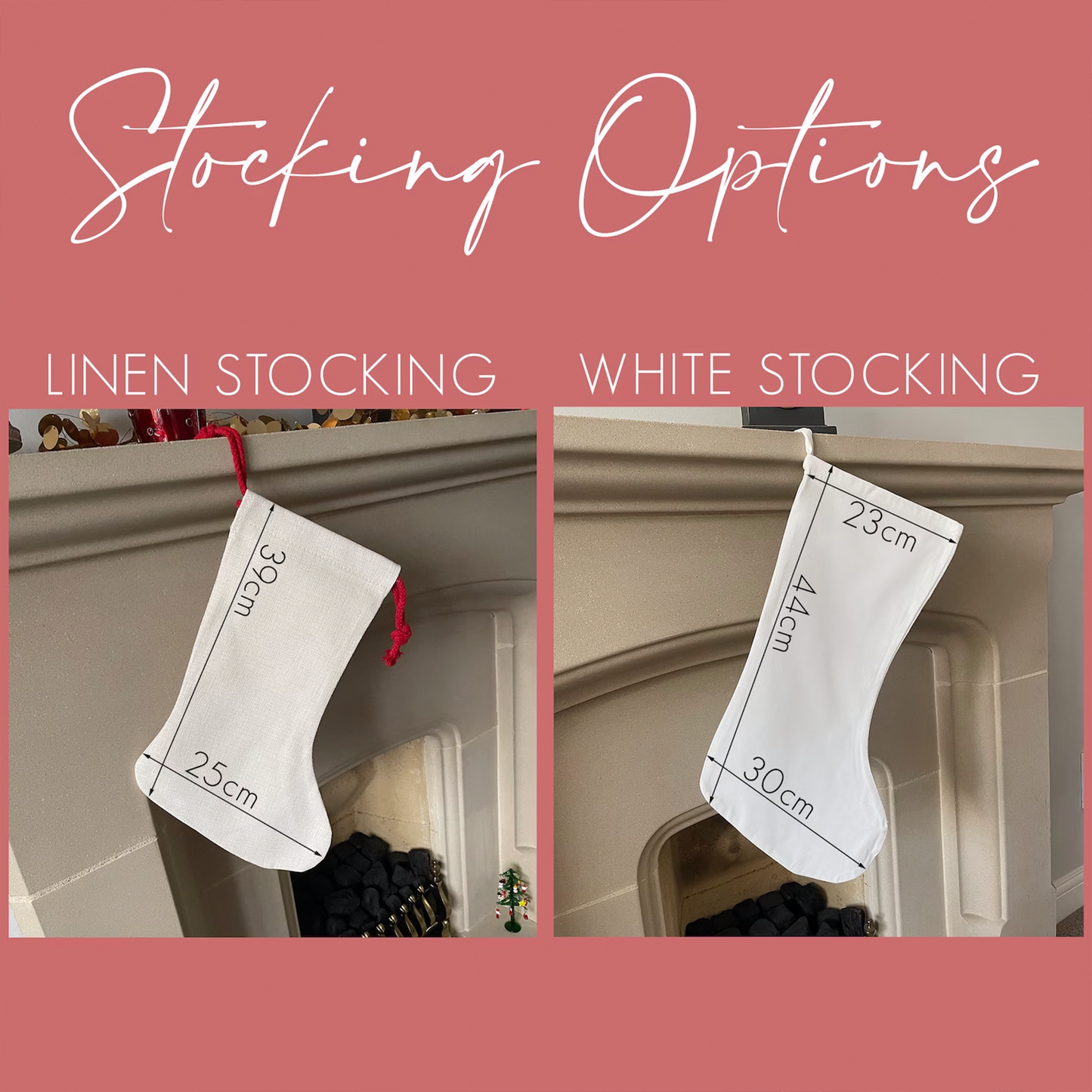 Personalised Santa & Reindeer Stocking