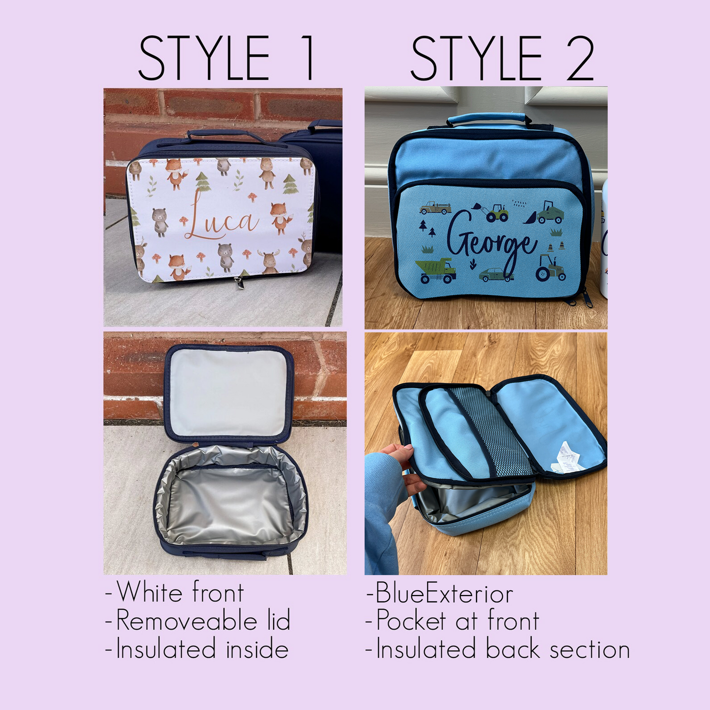 Personalised Jungle Lunch Box & Bottle Set