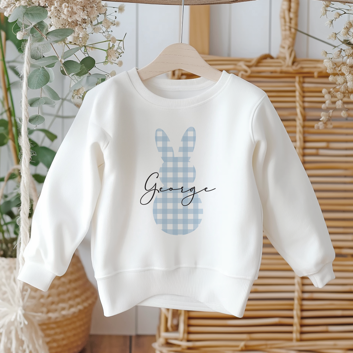 Personalised Kids & Adults Easter Bunny Sweatshirt