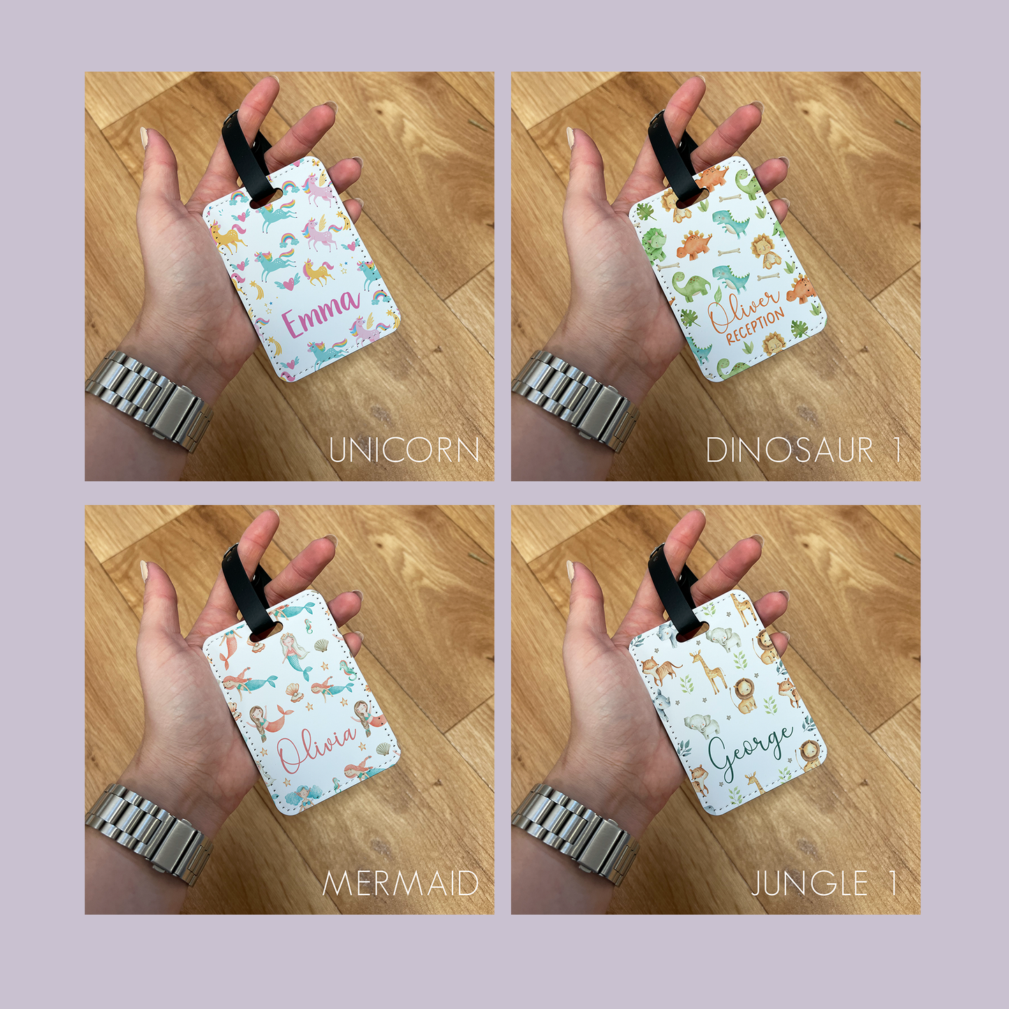 Personalised School Bag Tags