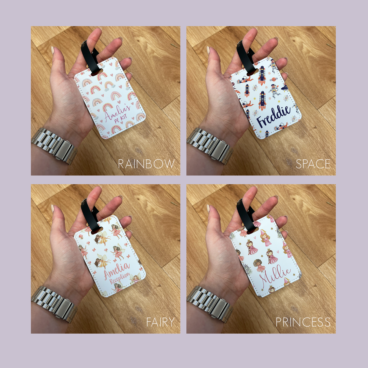 Personalised School Bag Tags
