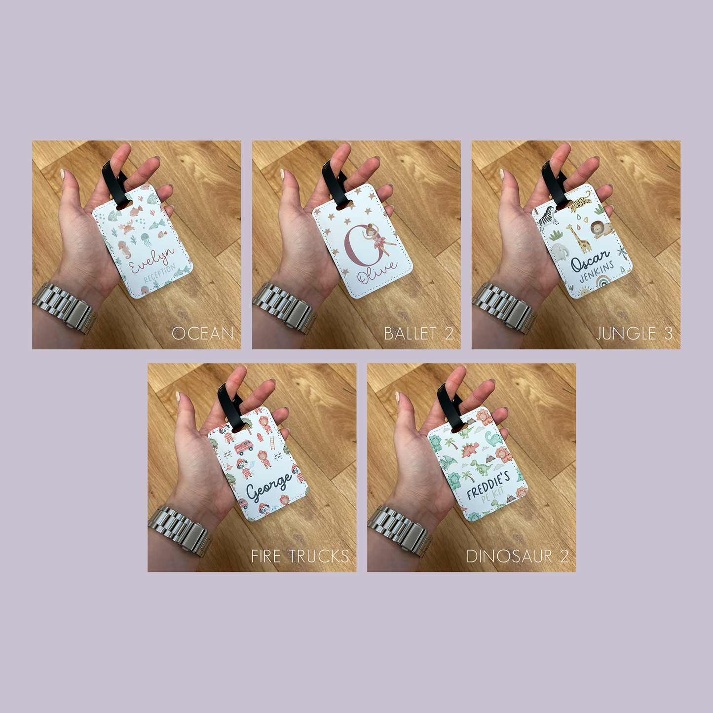 Personalised School Bag Tags