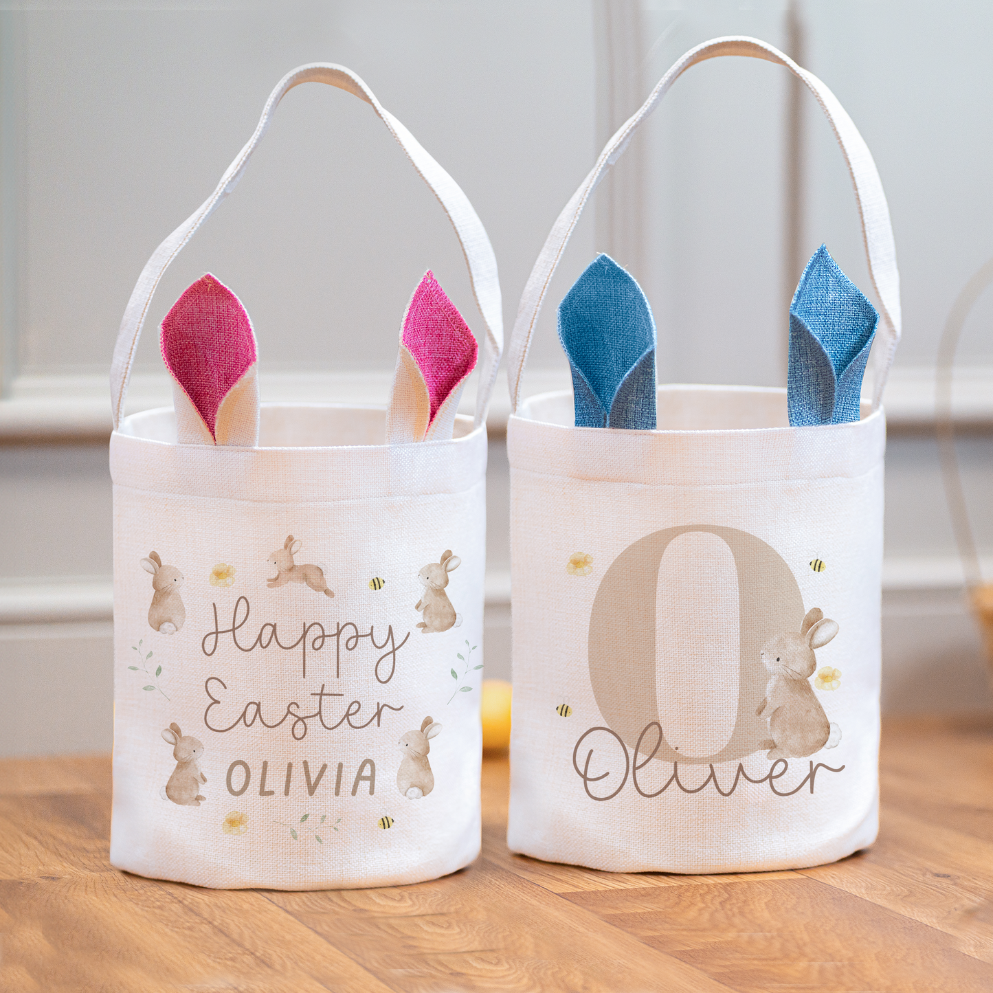 Personalised Bunny Easter Basket