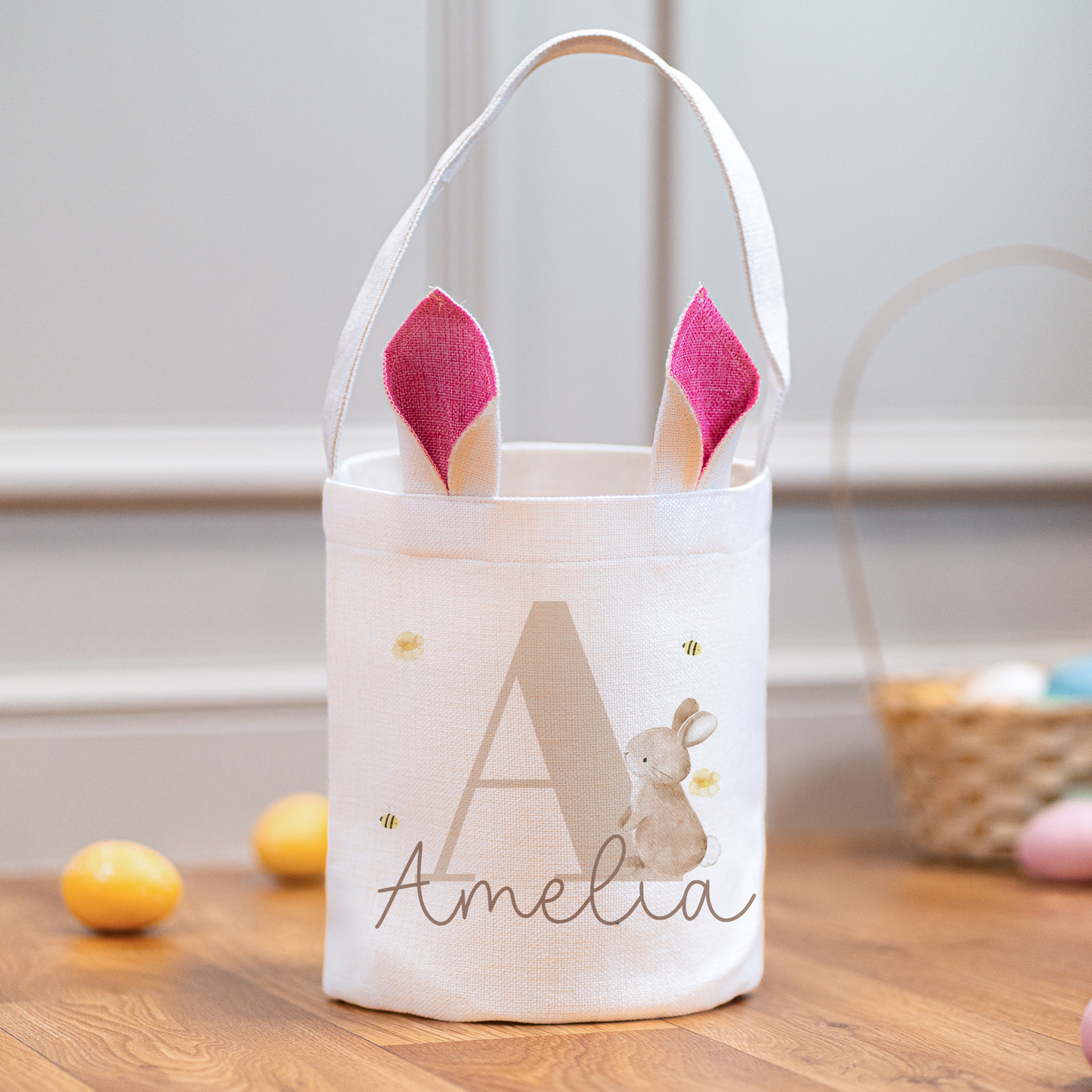 Personalised Bunny Easter Basket