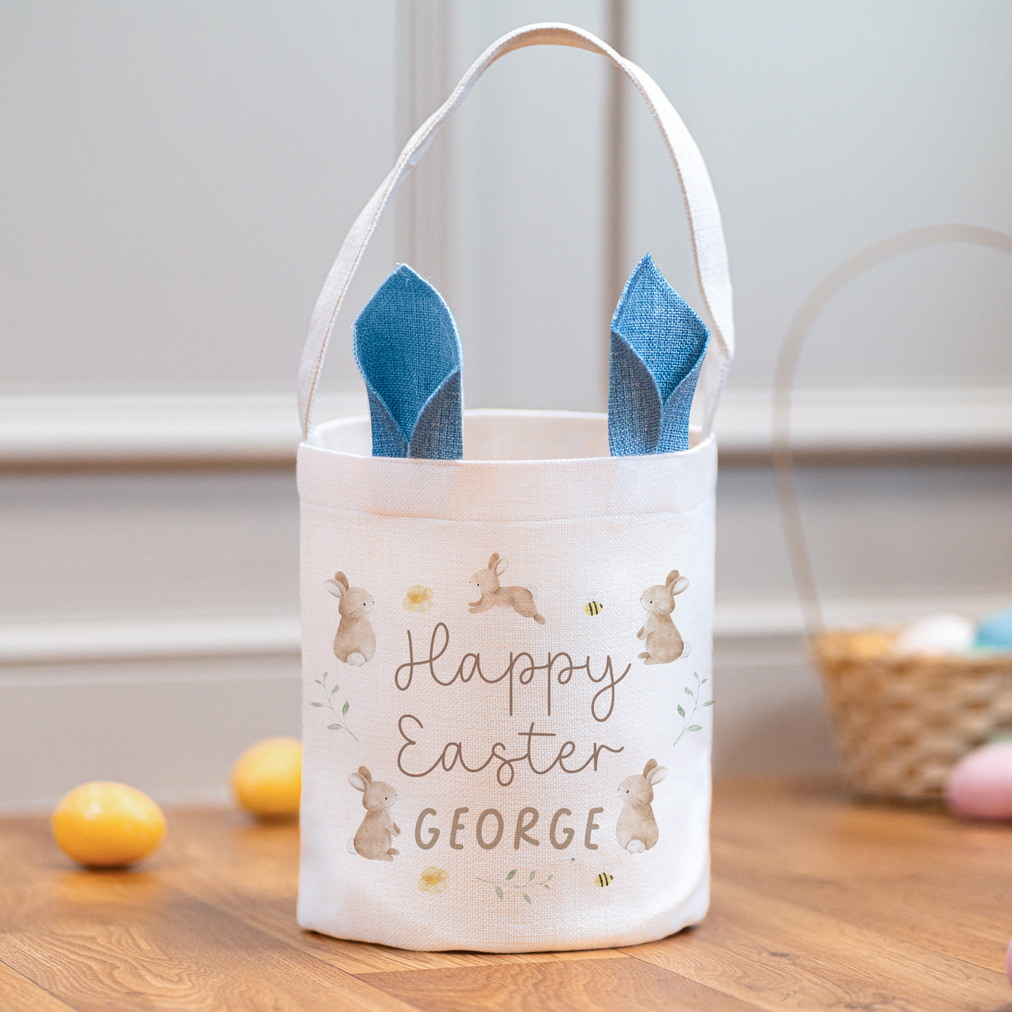 Personalised Bunny Easter Basket