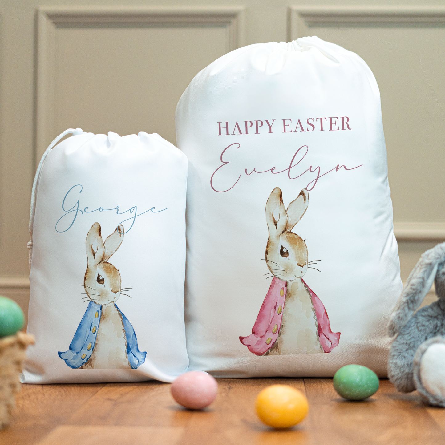 Personalised Easter Rabbit Easter Sacks