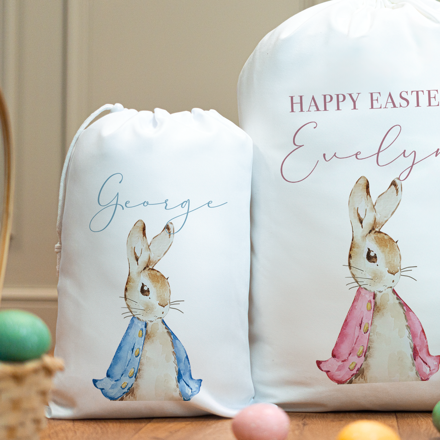 Personalised Easter Rabbit Easter Sacks