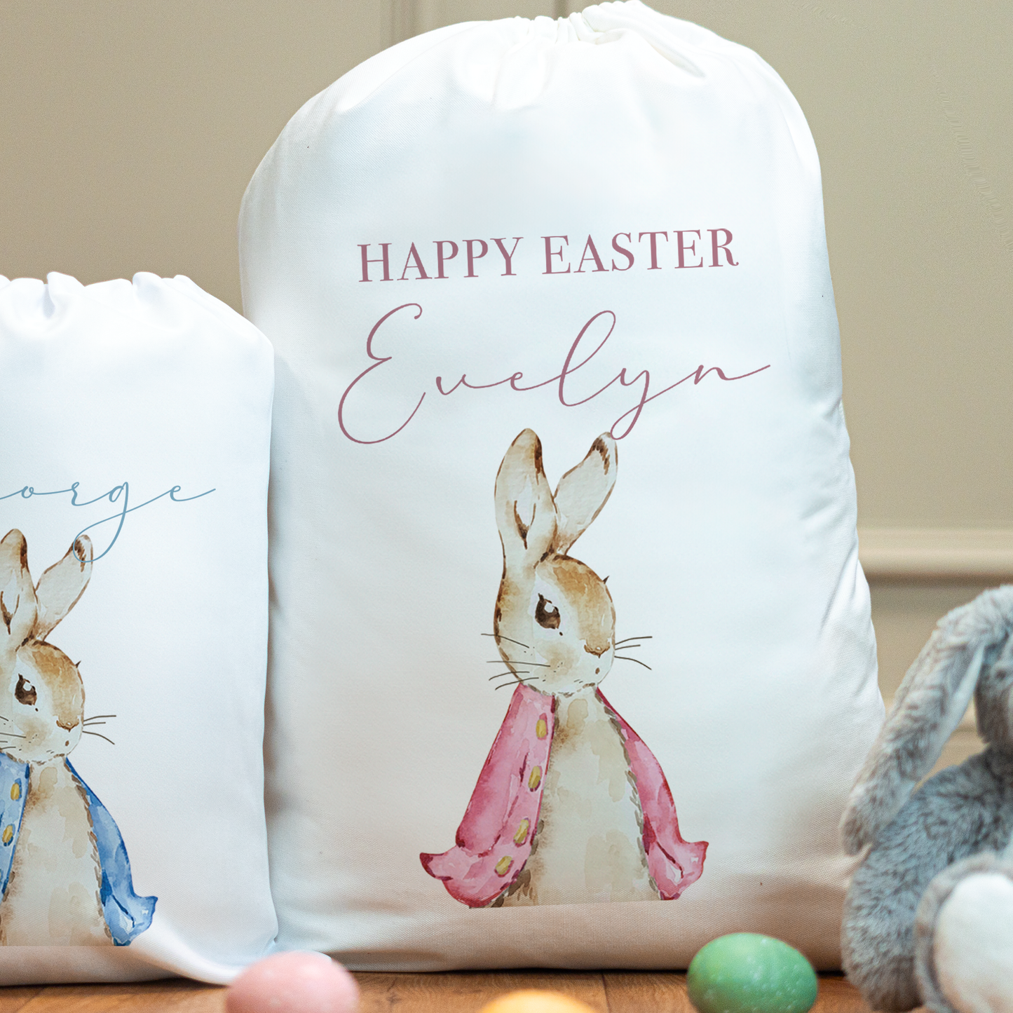 Personalised Easter Rabbit Easter Sacks