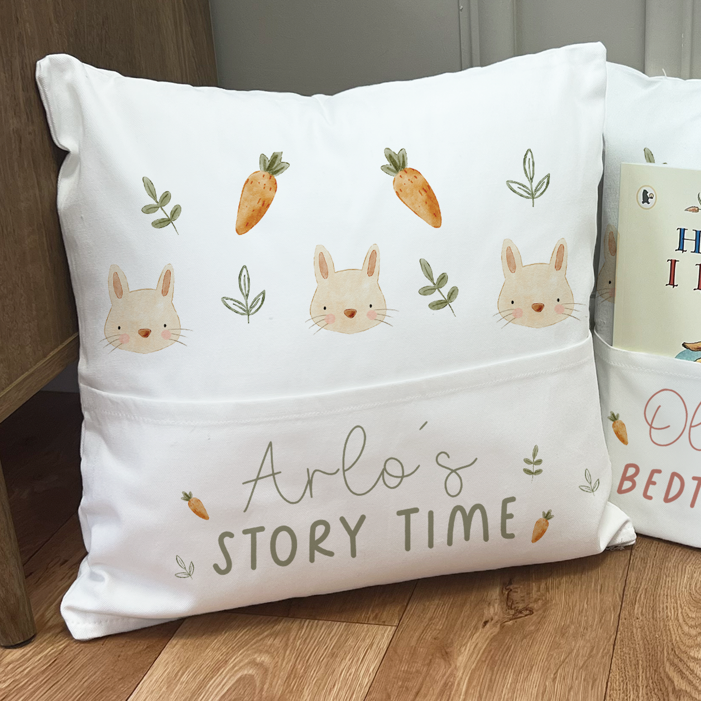 Personalised Easter Book Cushion