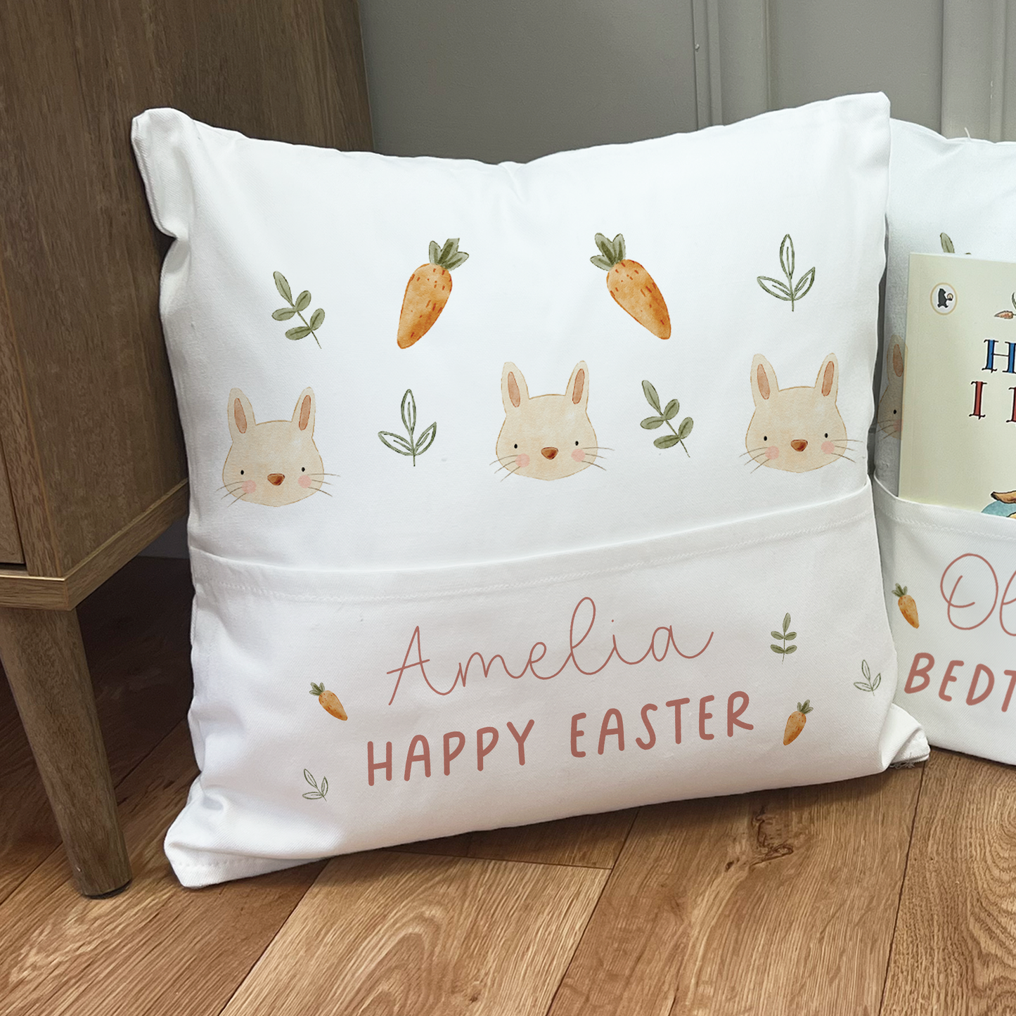 Personalised Easter Book Cushion