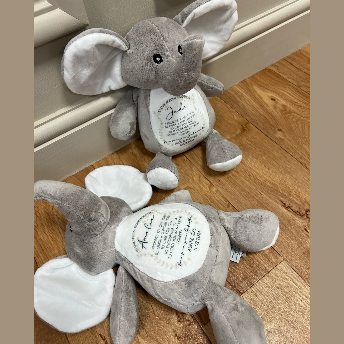 Personalised Godchild Elephant